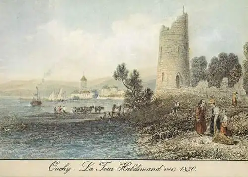 Switzerland Ouchy LA Tour Haldimand vers 1830