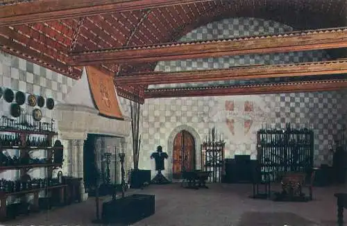 Switzerland Chateau de Chillon Salle des Armes Musee Coat of Arms