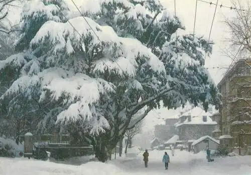 Switzerland Lausanne Chutes de neige des 16 et 17 fevrier 1985