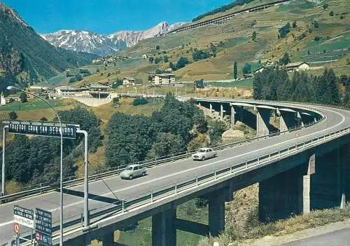 Italy Bosses St Rhemy entry of the viaduct through the Great St Bernard tunnel