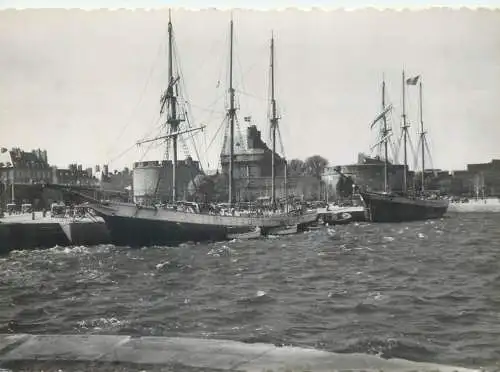 France Saint Malo Les Terre-Nuevas harbour view sailing boats