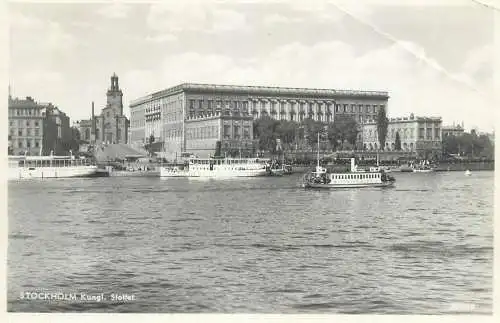 Sweden Stockholm Royal Palace river scenery sailing types and scenes