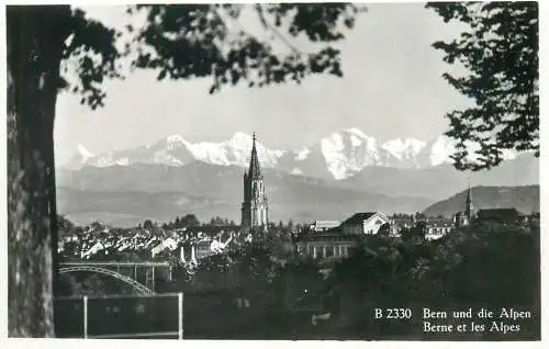 Switzerland Bern and the Alpes general view