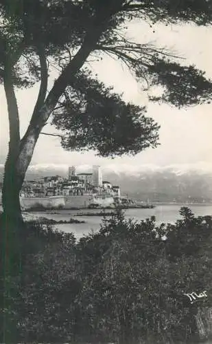 France Cote d'Azur Antibes Les Remparts et les Alpes