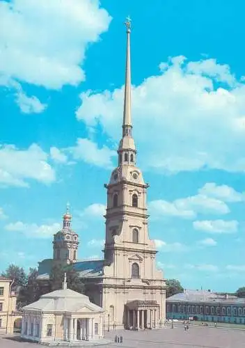 Russia Leningrad postcard church