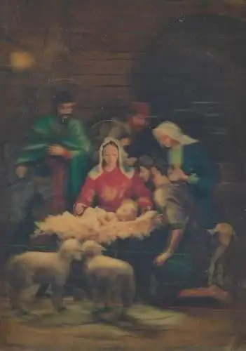 Nativity scene Holy Family religious illustration
