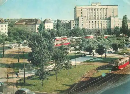 Poland Warsaw Gabriela Narutowicza square tramway