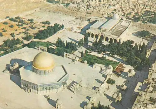 Israel Jerusalem Dome of the Rock aerial view