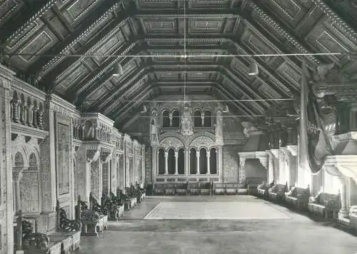 Postcard Germany die Wartburg festsaal des Palas