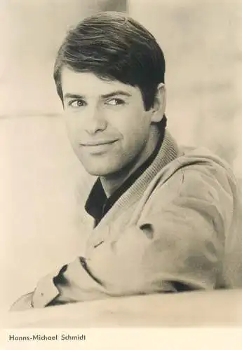 Postcard famous people Hanns Michael Schmidt Meine Freundin Sybille