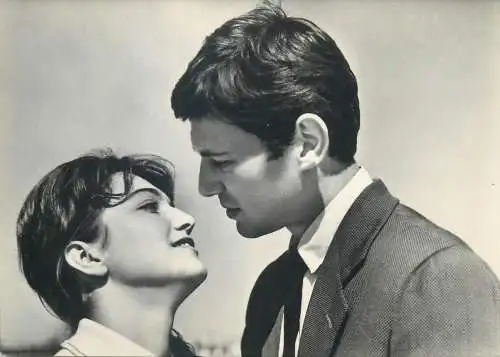 Postcard famous people actor and actress I. Donina and I. Andonov