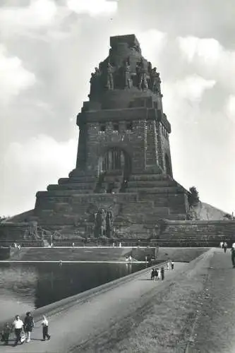 Postcard Germany Messestadt Leipzig battle of nations monument