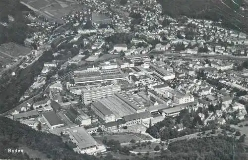 Postcard Germany > Baden aerial view