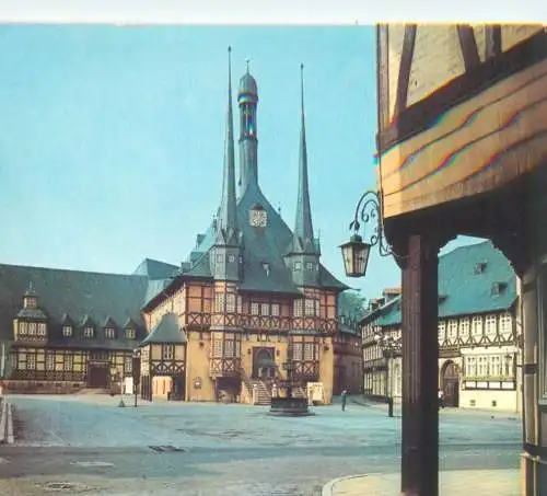 Postcard Germany Harz rathaus Wernigerode