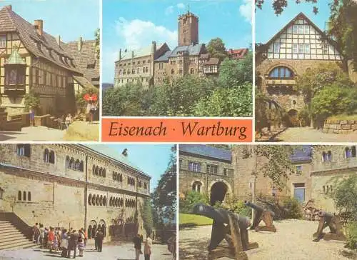 Postcard Germany Eisenach Wartburg multi view