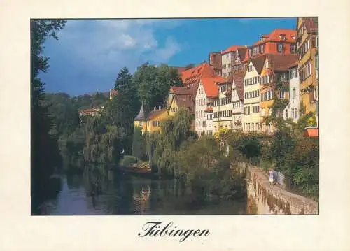 Postcard Germany Tubingen Neckarfront