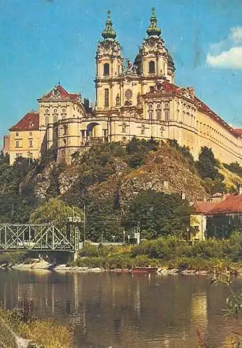 Austria Lower Austria Melk convent on Danube river