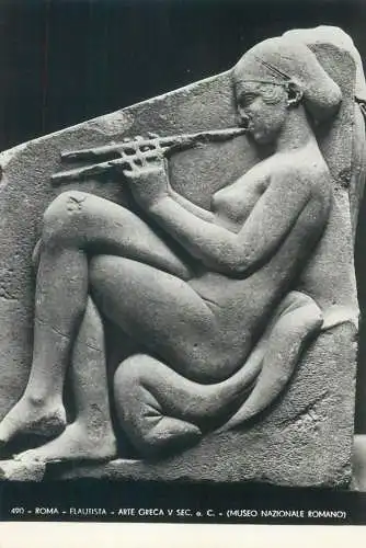 Italy Roma Flautista Arte Greca Museo Nazionale Romano