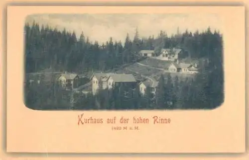 Romania repro vintage 1901 postcard Paltinis Kurhaus auf der Hohen Rinne