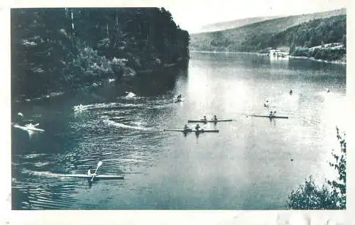 Romania repro postcard Valiug lacul de acumulare