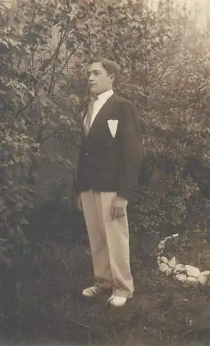 Social History elegant young man outdoor photo