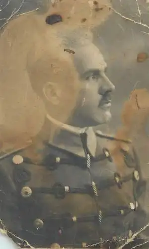 Social History officer soldier in uniform portrait photo