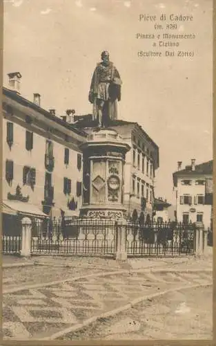 Postcard Italy Belluno premiata casa Edurice Pompeo Breveglieri