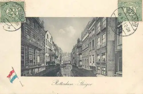 Postcard Netherlands Rotterdam Steiger