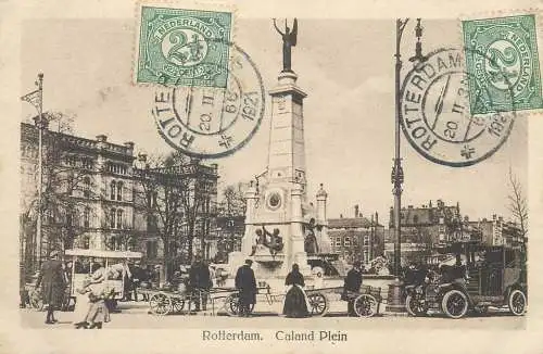 Postcard Netherlands Rotterdam Caland Plein