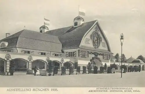 Postcard exposition Austellung Munchen 1908