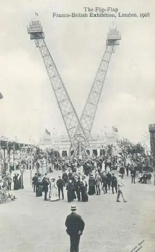 Postcard Franco-British exhibition London 1908 the Flip-Flap