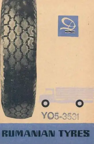 Romania advertising radio amateur QSL card Rumanian tyres YO5-3531