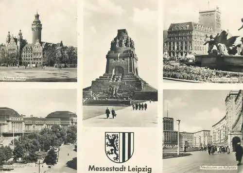 Postcard Germany Leipzig Messestadt