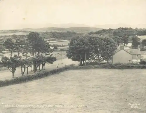 Postcard Uk Wales Snowdonian mountains from Benllech bay