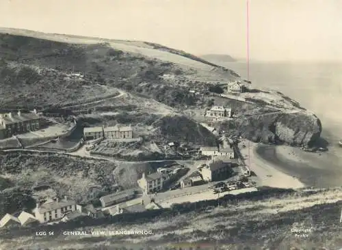 Postcard UK Wales Llangrannog aerial