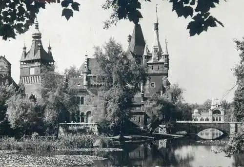 Postcard Hungary Vajdahunyad castle 1962