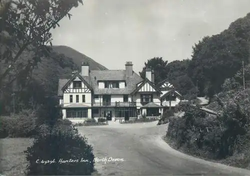 Postcard UK England North Devon Hunter's inn