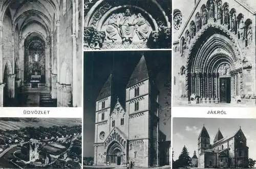 Postcard Hungary Udvozlet Jakrol multi view