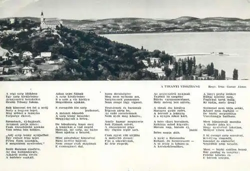 Postcard Hungary a Tihanyi Visszhang coast scene