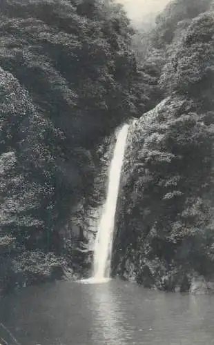 Japan scenic vintage postcard Kobe Mt. Rokko waterfall