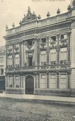 Postcard Belgium Antwerp Anvers la maison de Rubens