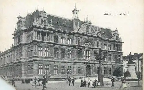 Postcard Belgium Antwerp Anvers l'Athenee