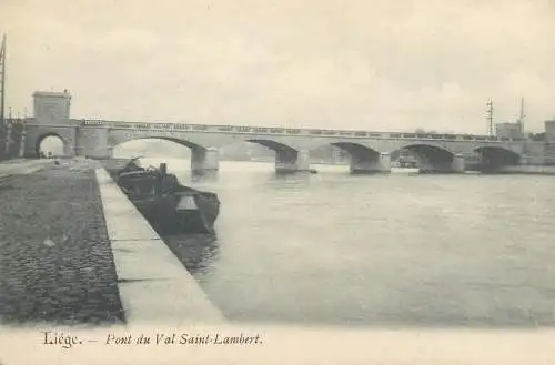 Postcard Belgium Liege pont du Val Saint-Lambert