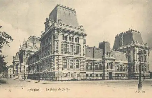 Postcard Belgium Antwerp Anversjustice palace