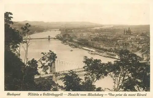 Hungary Budapest vue generale prise du Mount Gellert