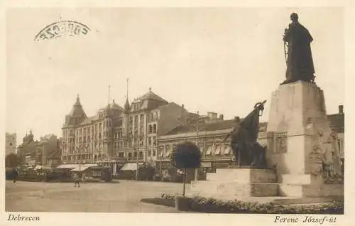Hungary Debrecen Ferenc Jozsef street and square