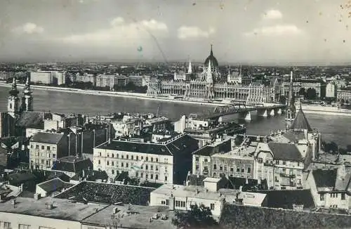Hungary Budapest Danube & cityscape panorama