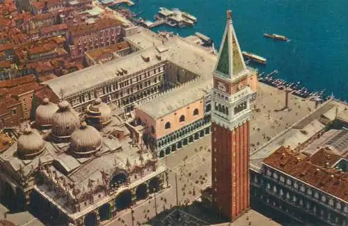 Italy Venezia Piazza S Marco vedutta aerea