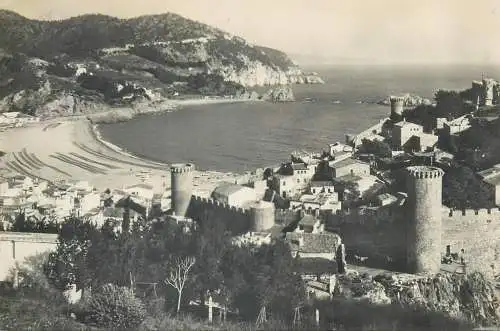 Spain Costa Brava Tossa de Mar Vista panoramica de Vila Vella