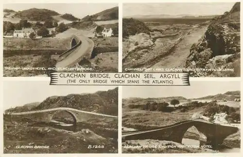 Scotland Clachan Bridge Clachan Seil Argyll multi view